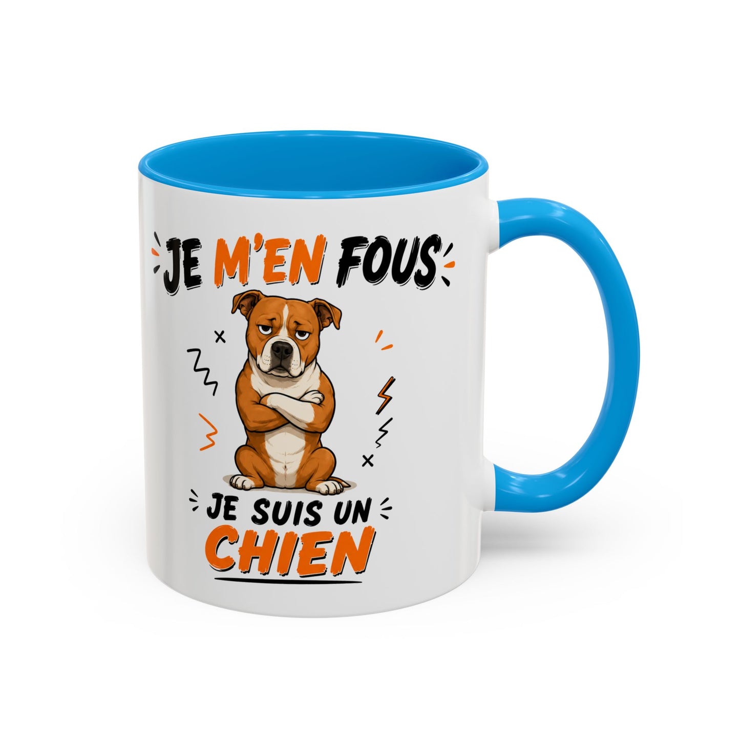 Tasse Je M’en Fous Je Suis Un Chien – Mug Humour Chien Mignon – Cadeau Original Amoureux des Chiens 325ml
