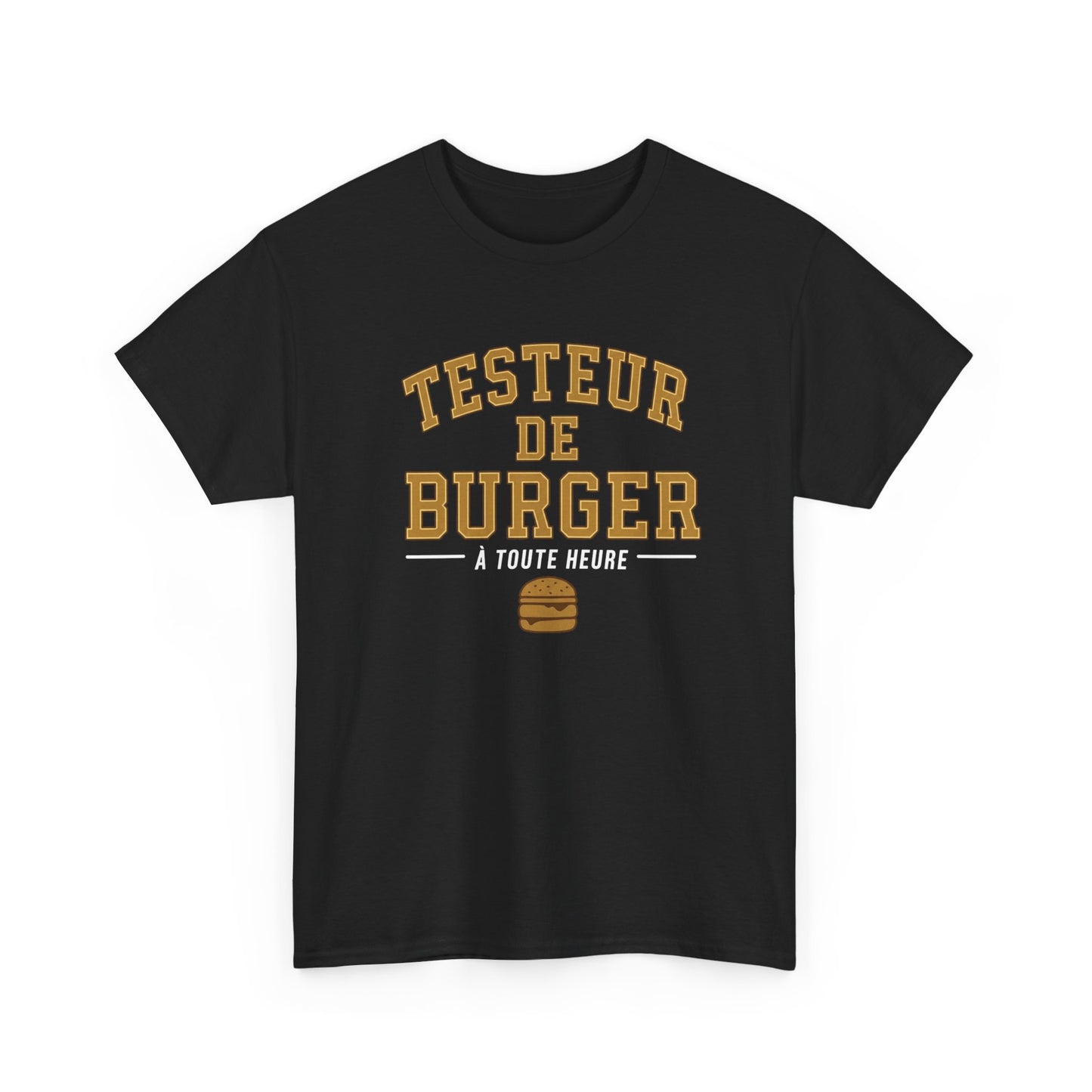 T-Shirt Testeur de Burger Humoristique – Tee Shirt Homme Amateur Burger Fast Food Idée Cadeau Gourmand Street Food