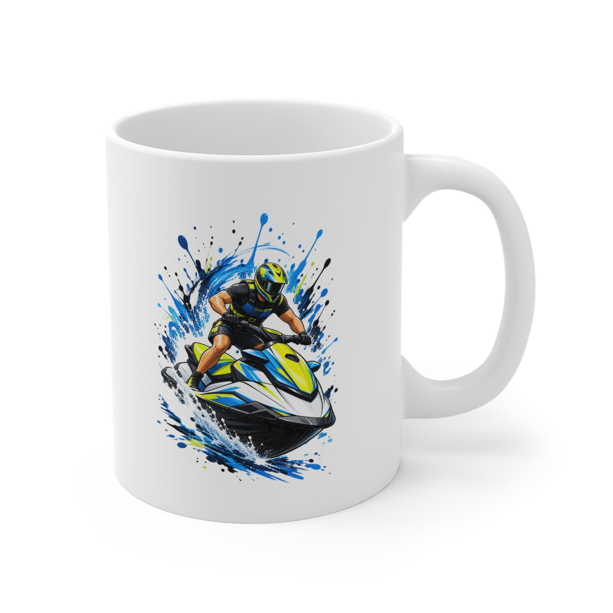 Mug Homme Jet Ski – Tasse Passion Sport Nautique – Cadeau Original Homme – Amateur de Jet Ski et Sensations Fortes