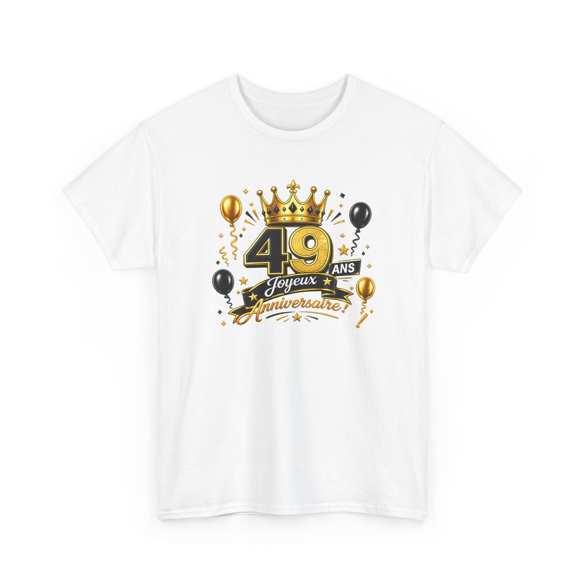 Tee Shirt Anniversaire 49 Ans Homme et Femme – Joyeux Anniversaire – Cadeau 49 Ans