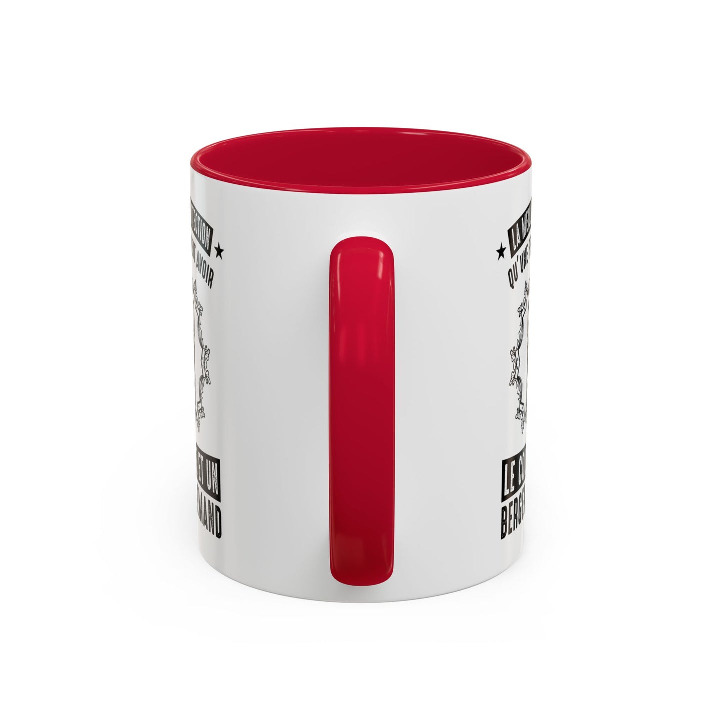 Mug Berger Allemand pour Femme – Tasse Humour Chien – Cadeau Maîtresse et Amoureuse des Bergers Allemands – Idée Cadeau Femme Passionnée de Chiens – 325 ml Noir Bleu Rouge