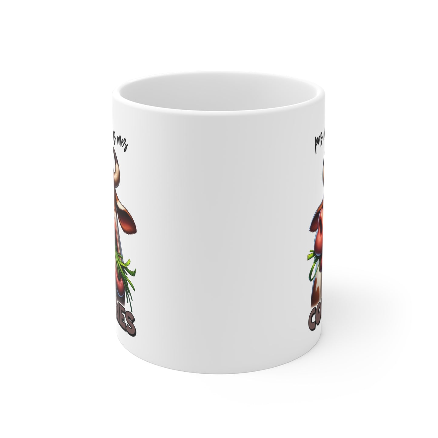 Tasse Pas Mon Pré Pas Mes Conneries – Mug Vache Humour Drôle – Cadeau Homme Femme 325ml