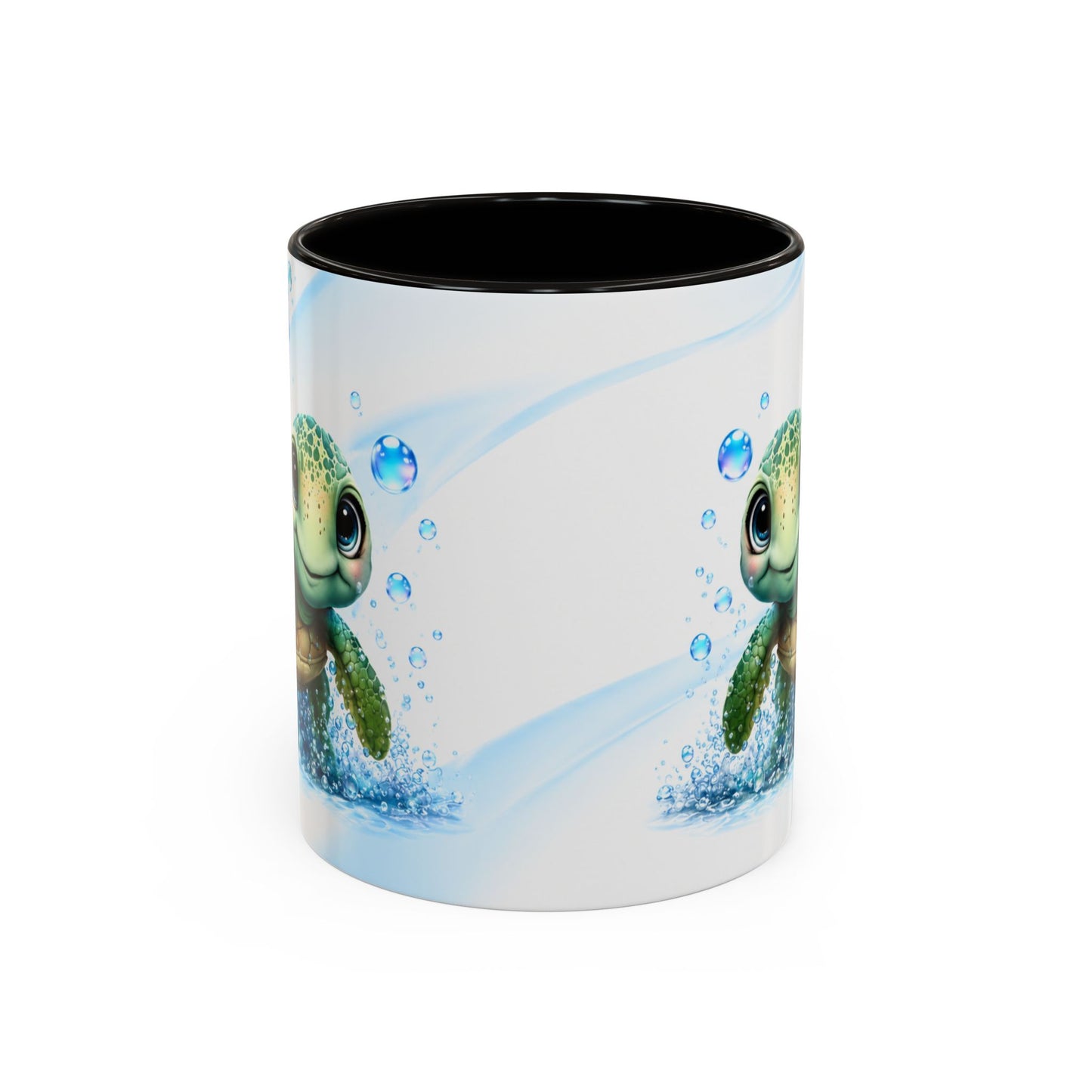 Tasse Tortue Marine Mignonne – Mug Kawaii Animal Océan et Bébé Tortue – Cadeau Amoureux des Tortues 325ml