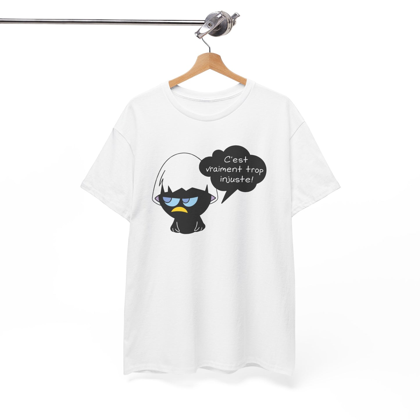 Tee-Shirt Humour  Calimero Râleur Homme Femme – C'est Vraiment Trop Injuste – Cadeau Drôle Personne Boudeuse Mécontente