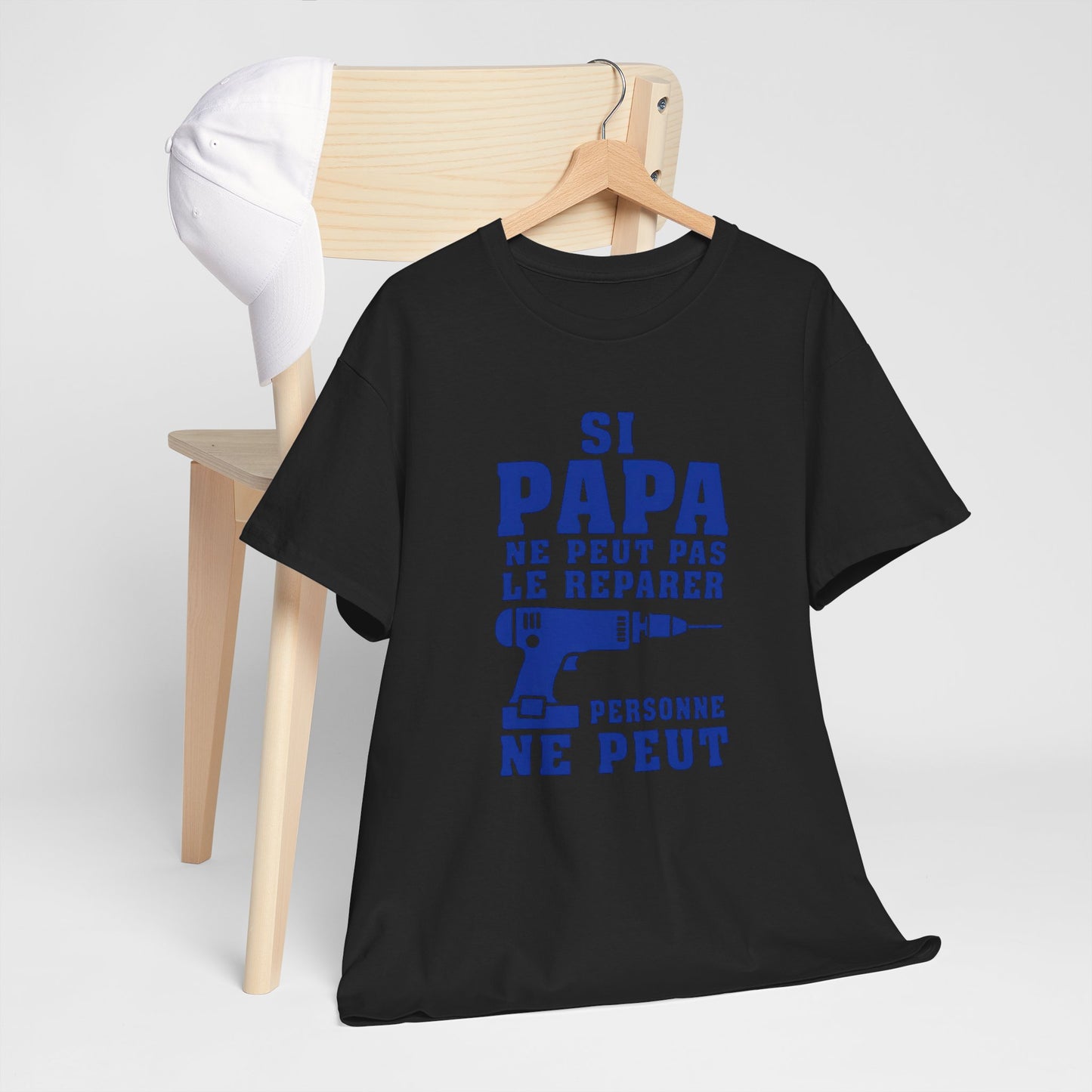 T-Shirt Papa Bricoleur Humour – Si Papa Ne Peut Pas Le Réparer Personne Ne Peut – Cadeau Papa Bricolage