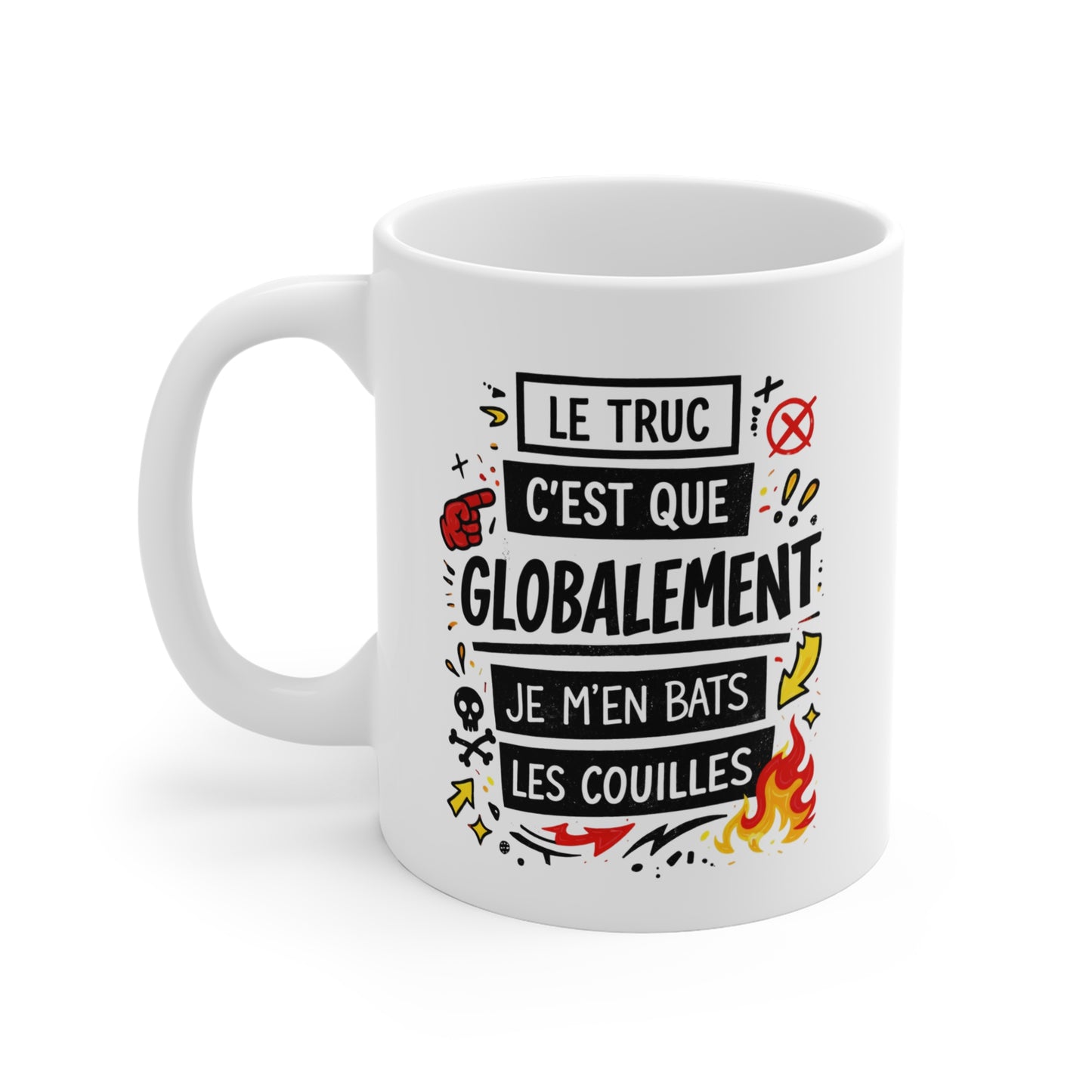 Tasse Humour Sarcastique Adulte – Message Décontracté et Ironique – Mug Drôle Cadeau Ami Collègue 325ml