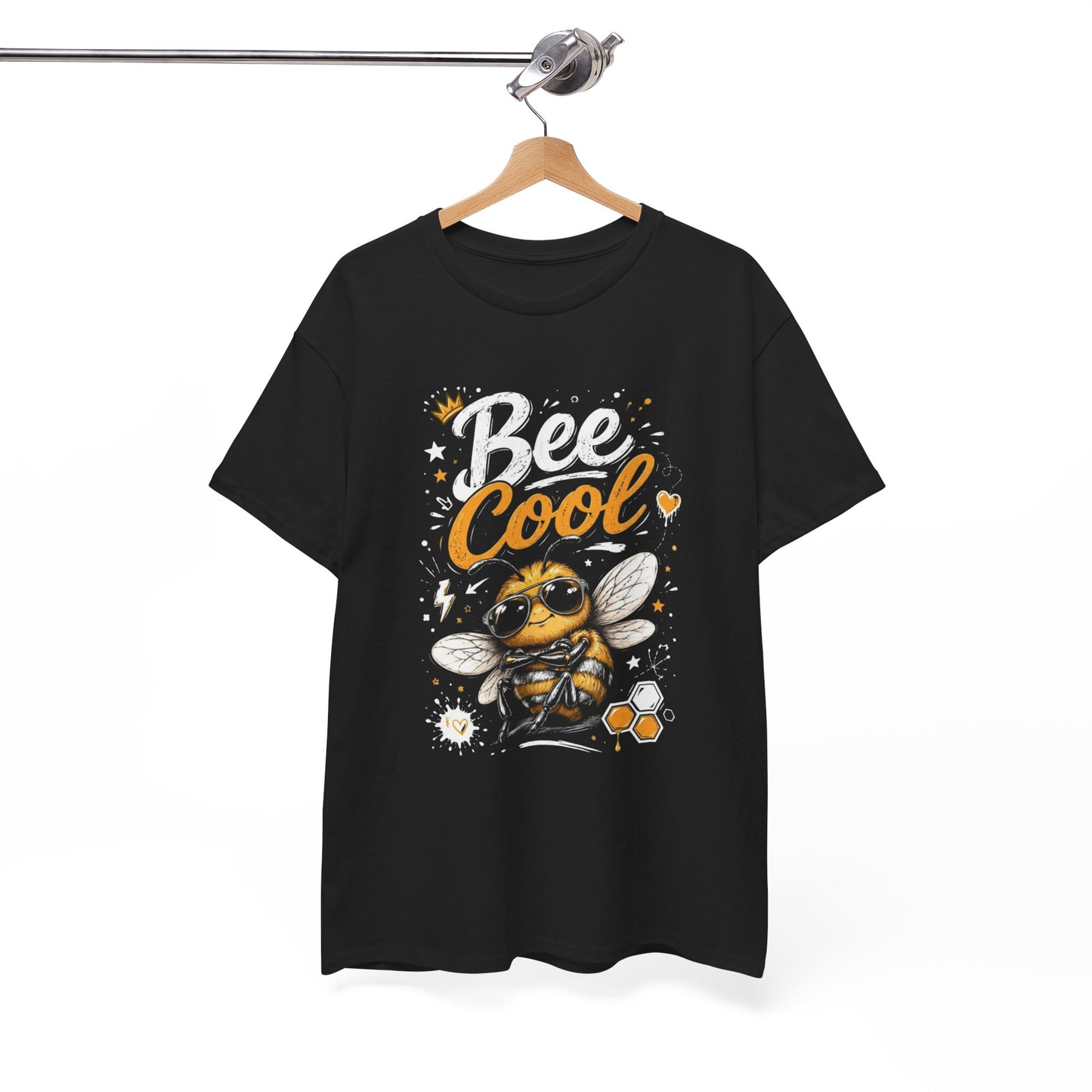 Tee Shirt Bee Cool Abeille Humour – T-Shirt Animal Mignon avec Lunettes – Cadeau Homme Femme Amateur d’Abeilles