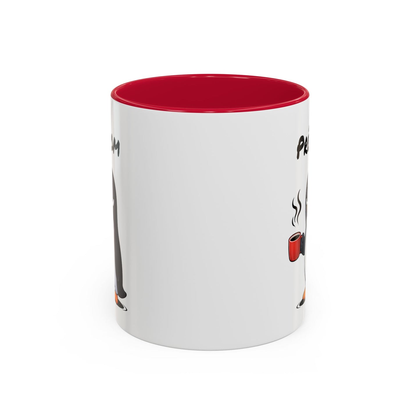 Mug Pingouin Fatigué Personnalisable 325ml – Tasse Café Humour Animal Mignon Drôle Réveil Difficile