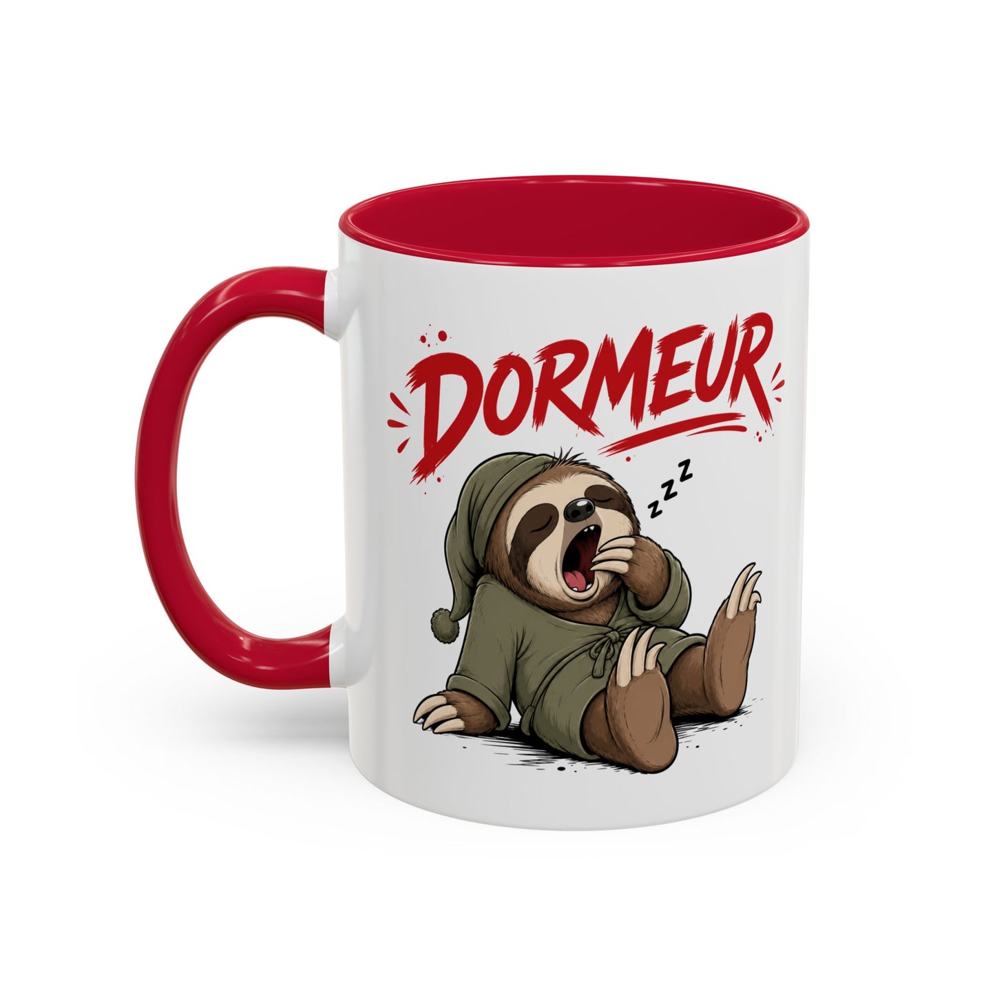 Tasse Dormeur Homme – Mug Paresseux Endormi Humour – Cadeau Homme Amateur de Sieste 325ml