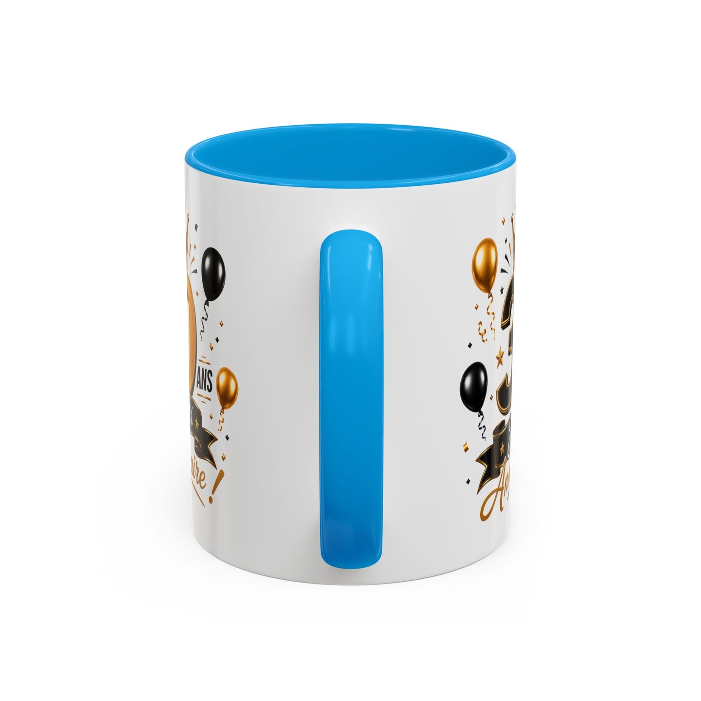 Mug Joyeux 30 Ans – Tasse Anniversaire 30 Ans – Cadeau Original pour Femme Homme – Idée Cadeau 30e Anniversaire Noir Bleu Rouge
