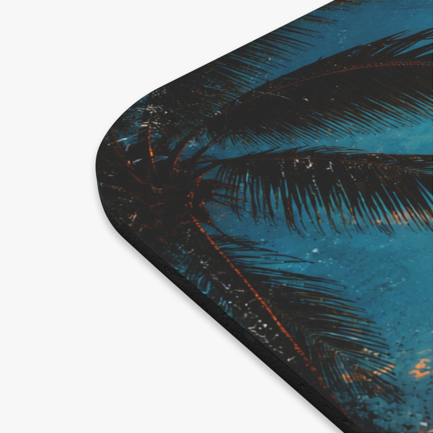 Tapis de Souris 22x18 Humour Chauve Homme – Pas De Cheveux Pas De Problème – Cadeau Homme Chauve Drôle – Design Plage Tropicale Vintage Bureau