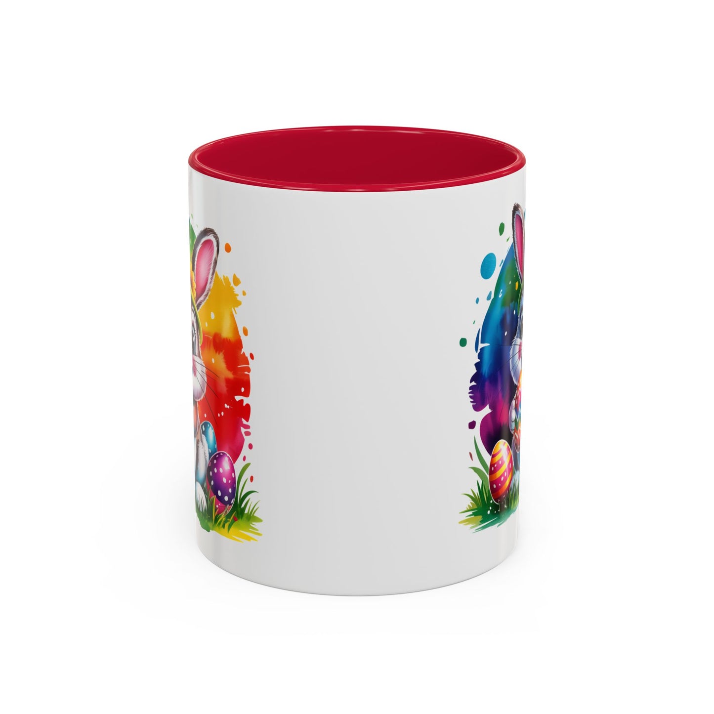Mug Lapin de Pâques – Tasse Œufs Colorés Kawaii – Cadeau Printemps et Pâques – Céramique 325ml