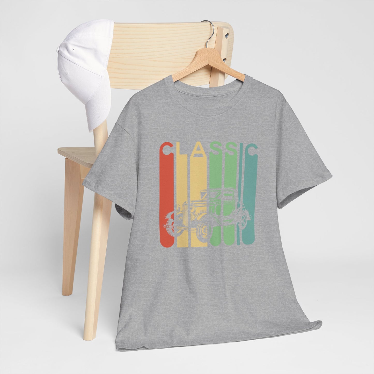 T-Shirt Voiture Vintage Homme et Femme – Automobile Ancienne Classic Rétro – Cadeau Passionné Auto Collectionneur – Style Vintage