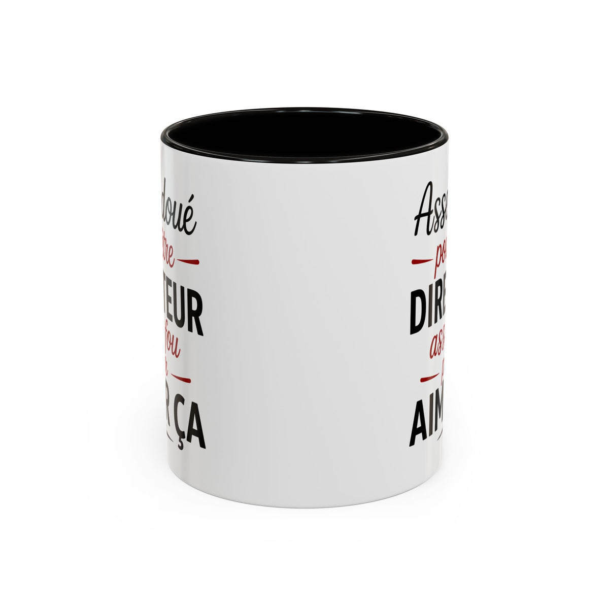 Mug Assez Doué pour Être Directeur Assez Fou pour Aimer Ça – Tasse Humour Directeur Homme – Cadeau Original Noir Bleu Rouge