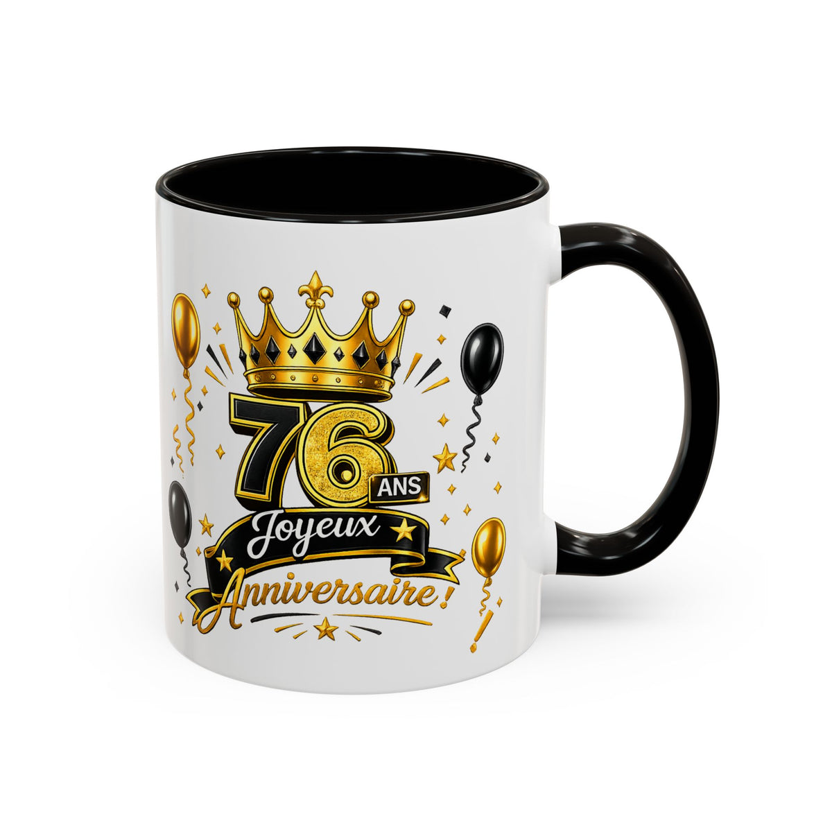 Mug Joyeux 76 Ans – Tasse Anniversaire 76 Ans – Cadeau Original pour Femme Homme – Idée Cadeau 76e Anniversaire