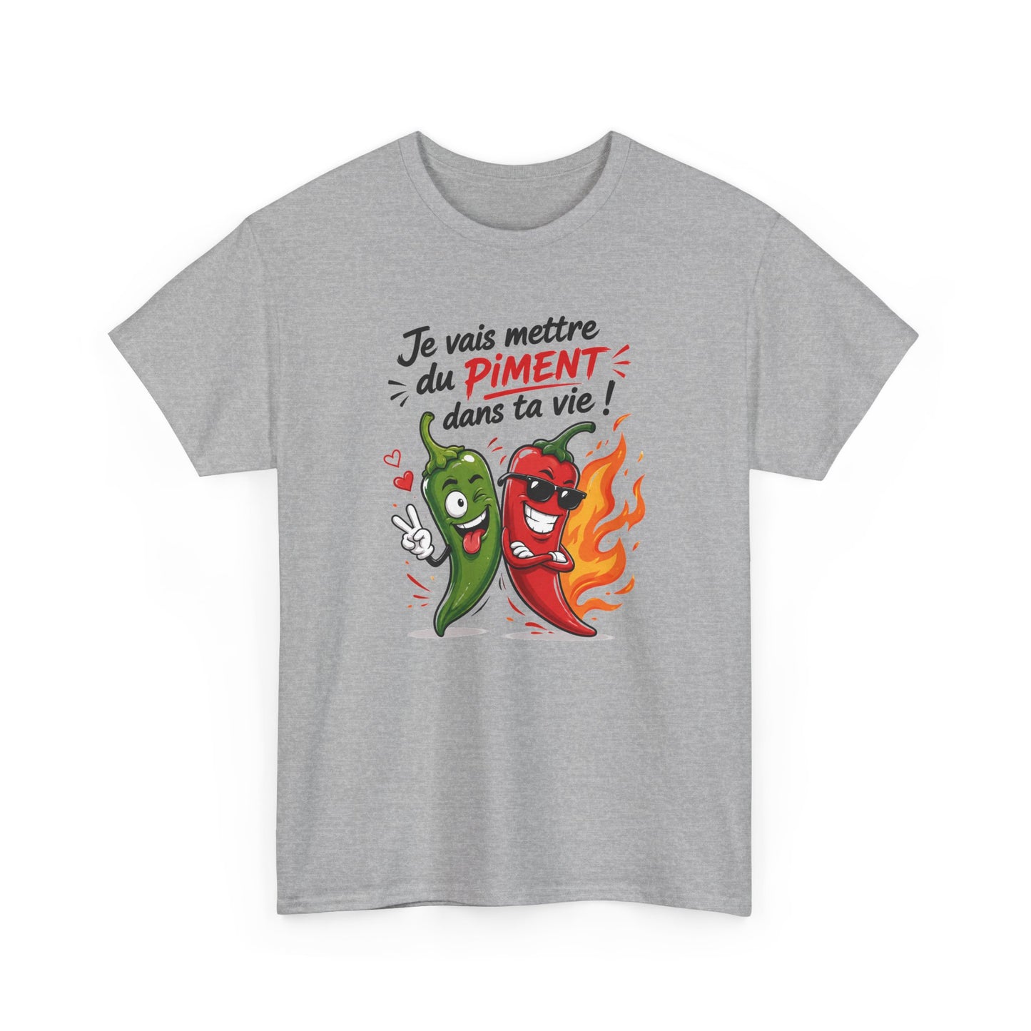 Tee Shirt Piment Homme et Femme – Je Vais Mettre du Piment dans ta Vie – T-Shirt Humour