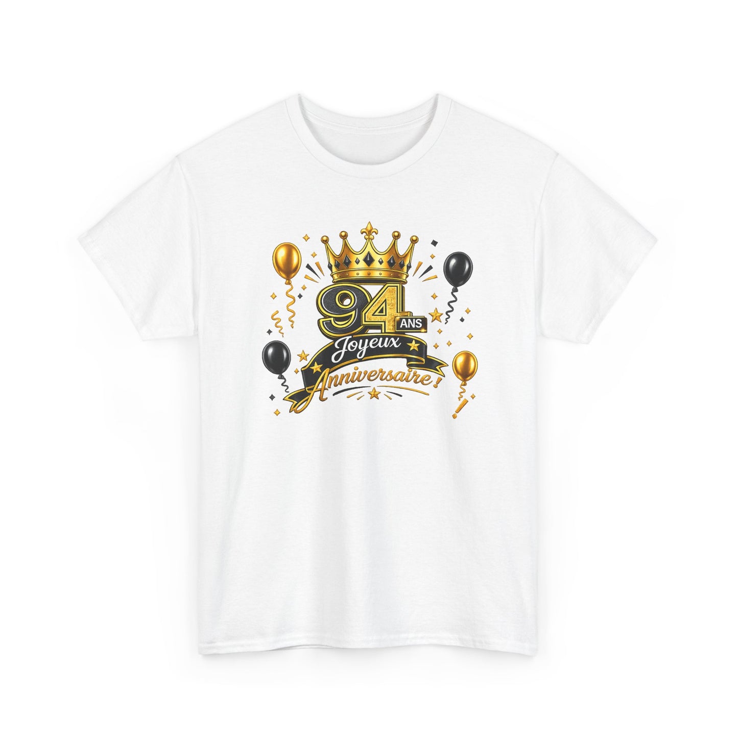 Tee Shirt Anniversaire 94 Ans Homme et Femme – Joyeux Anniversaire – Cadeau 94 Ans