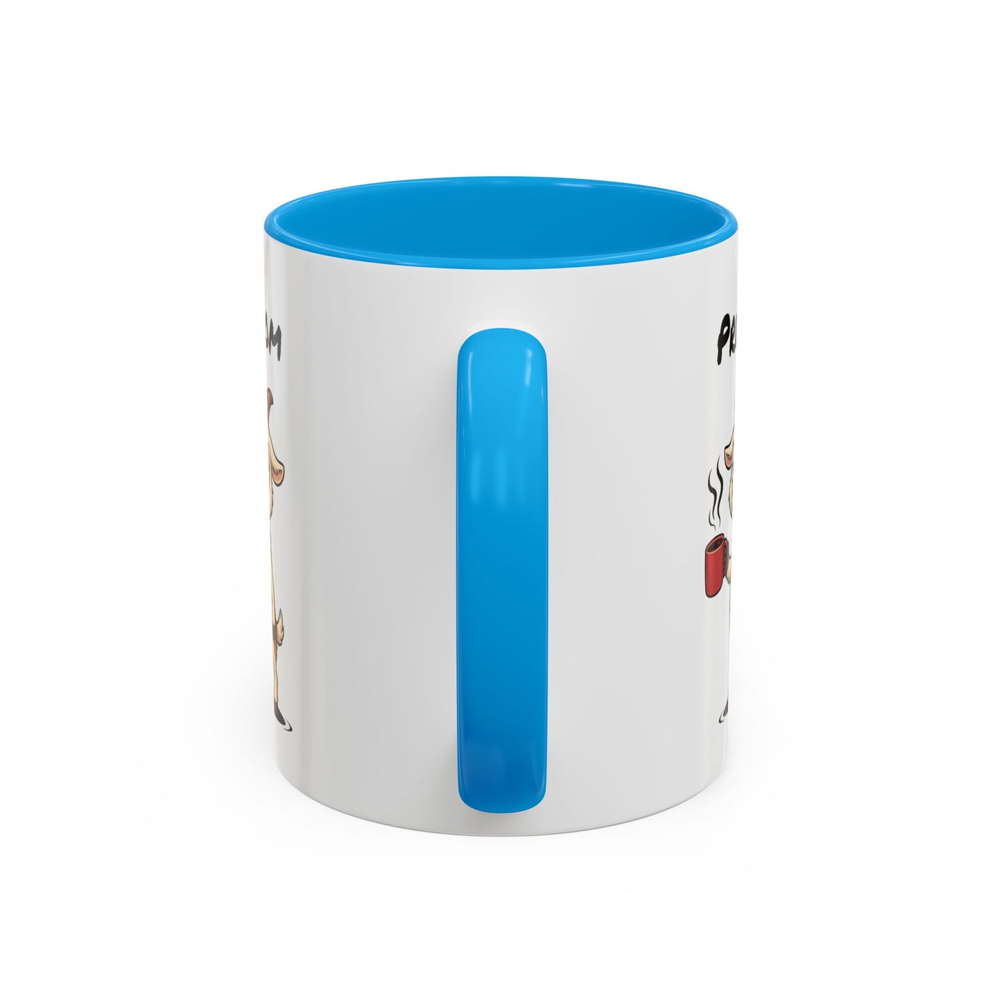 Mug Chèvre Fatiguée Personnalisable 325ml – Tasse Café Humoristique Prénom Cadeau Original Noir Bleu Rouge