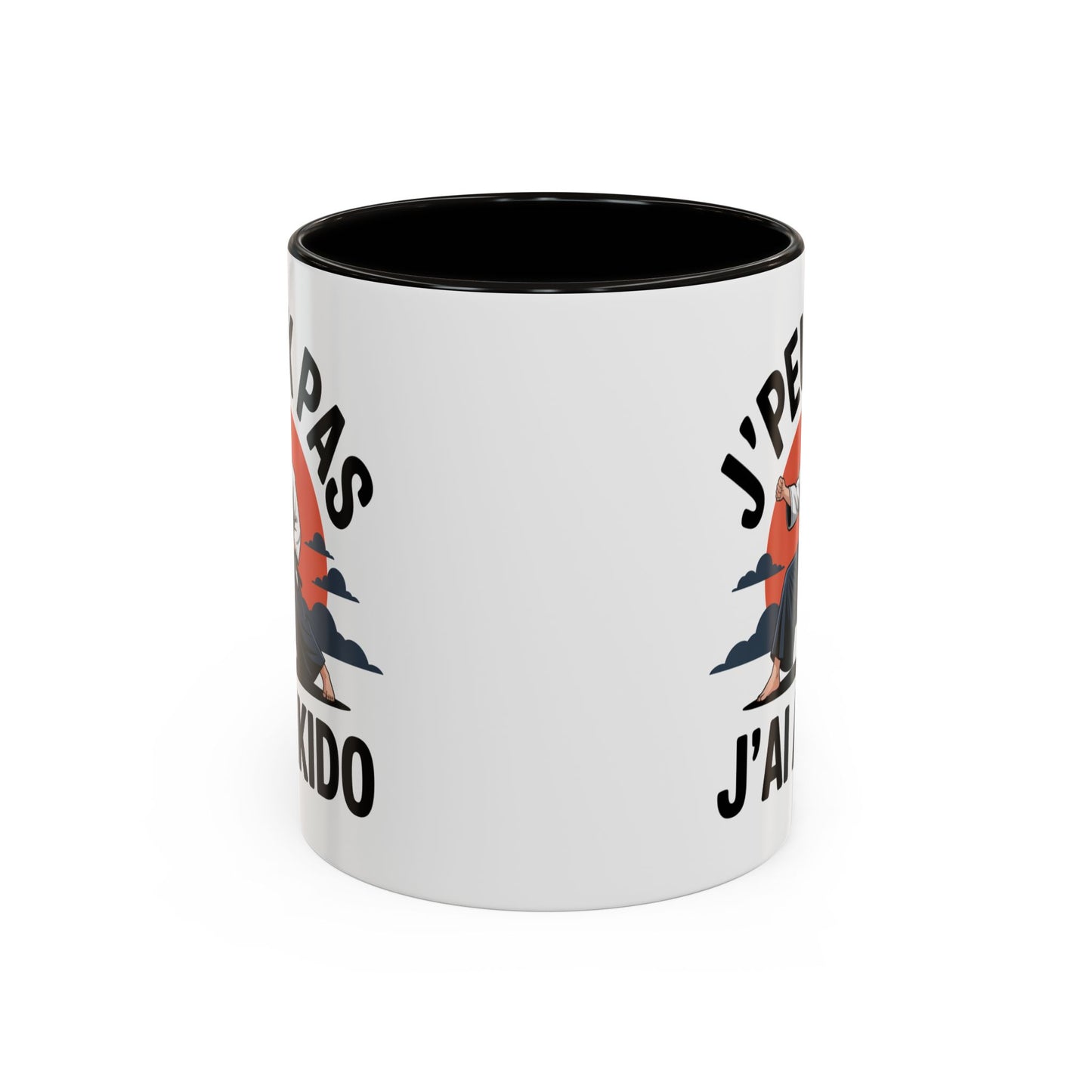 Tasse J’Peux Pas J’Aïkido – Mug Humour Arts Martiaux Japonais – Cadeau Aïkidoka Homme Femme 325ml