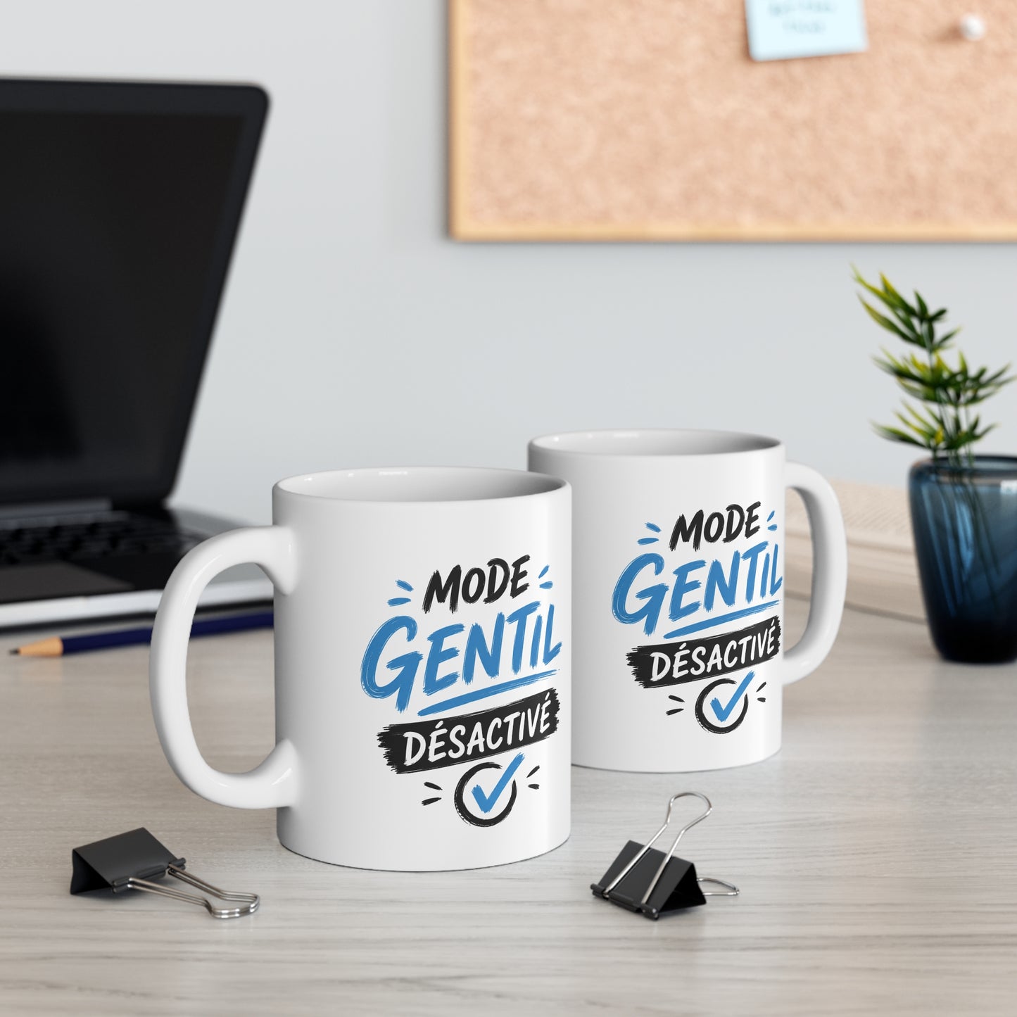 Mug Mode Gentil Désactivé – Tasse Homme Humour – Cadeau Original Homme Caractère – Idée Cadeau Drôle
