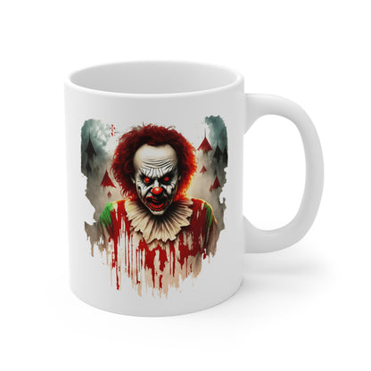 Mug Clown Horreur 325ml – Tasse Céramique Design Effrayant – Cadeau Halloween Film Horreur