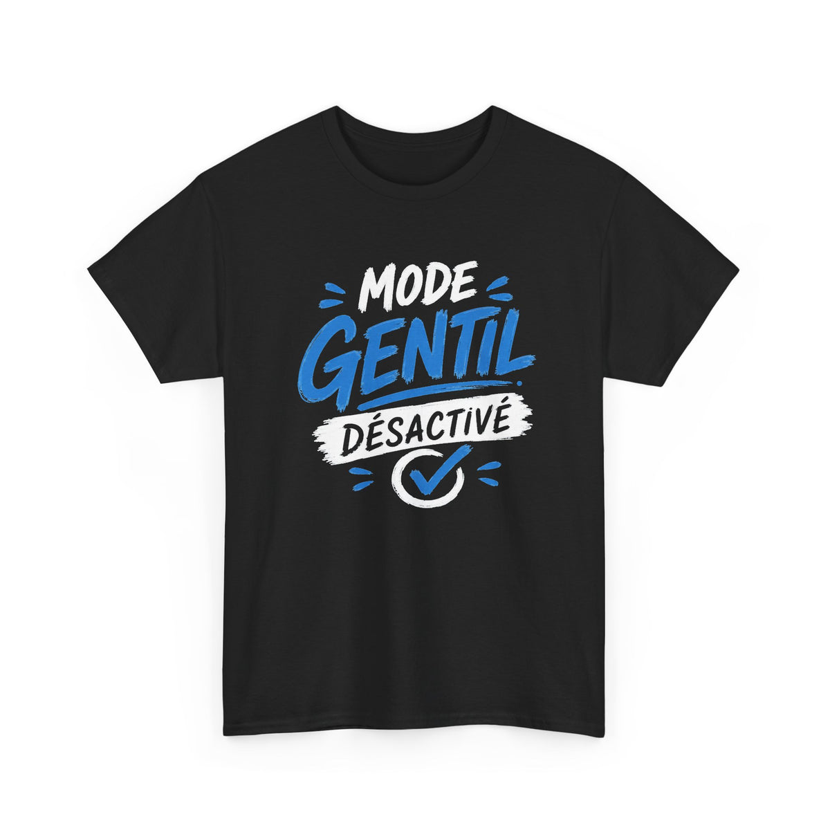 Tee Shirt Homme Mode Gentil Désactivé – T-Shirt Humour Homme Original – Idée Cadeau Homme