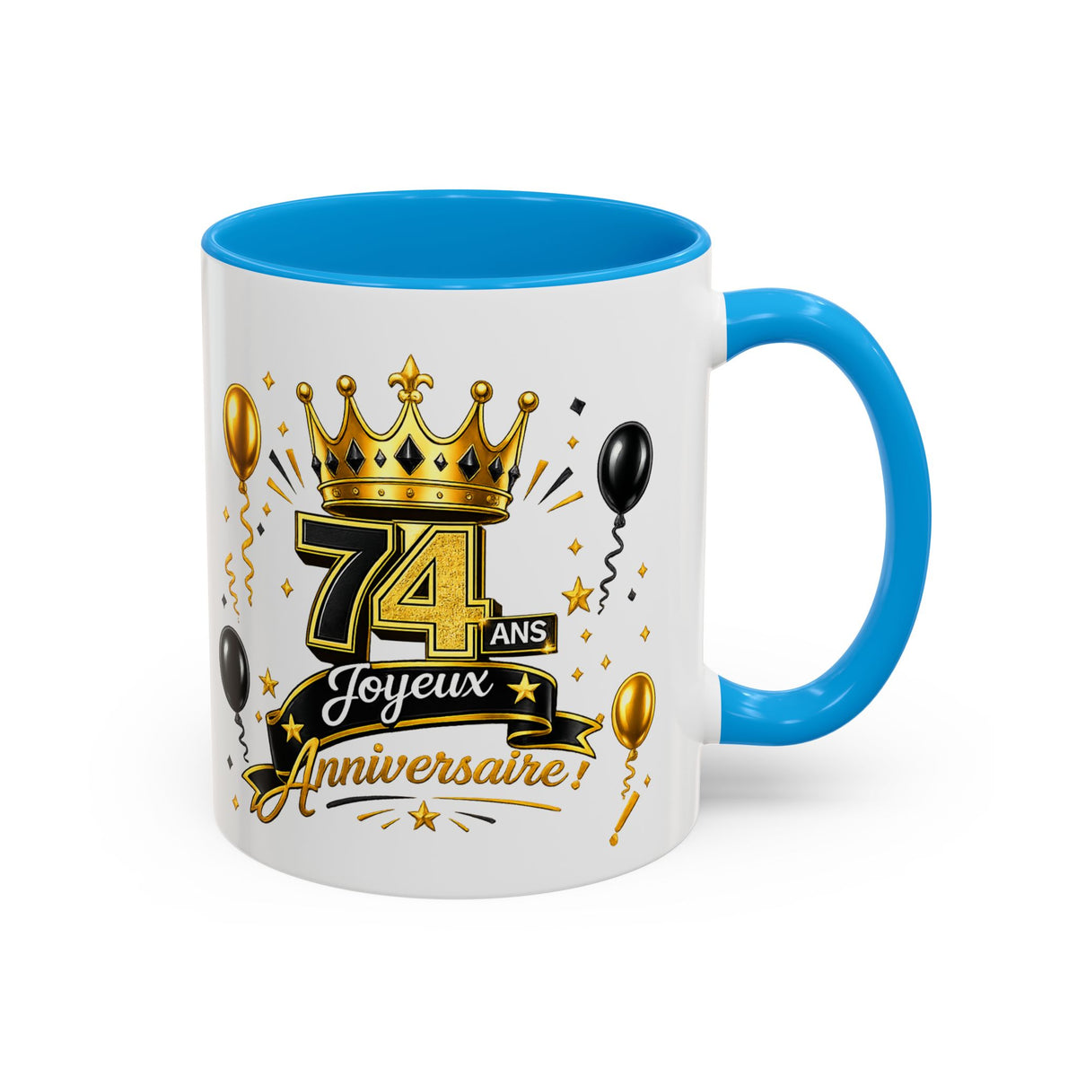 Mug Joyeux 74 Ans – Tasse Anniversaire 74 Ans – Cadeau Original pour Femme Homme – Idée Cadeau 74e Anniversaire
