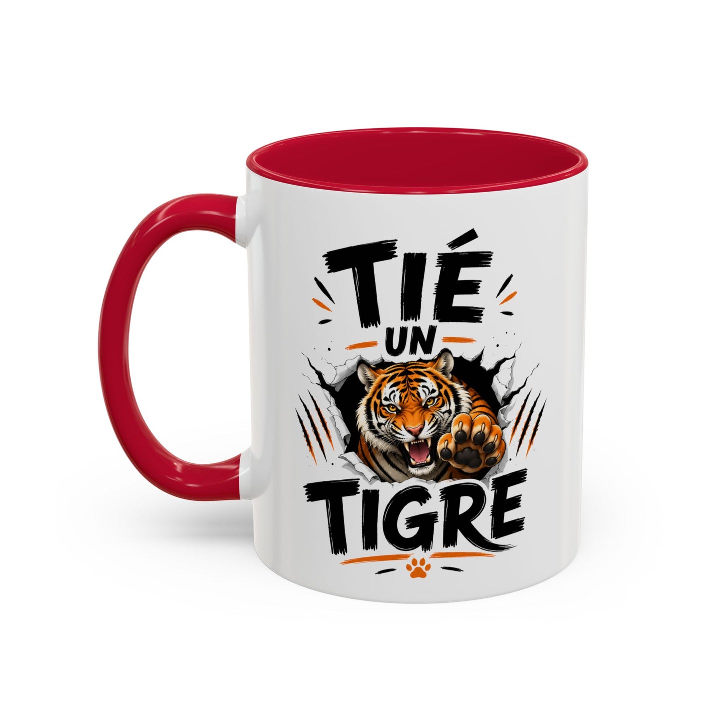 Tasse Tié Un Tigre – Mug Humour Animal Sauvage – Cadeau Original Tigre Félin 325ml