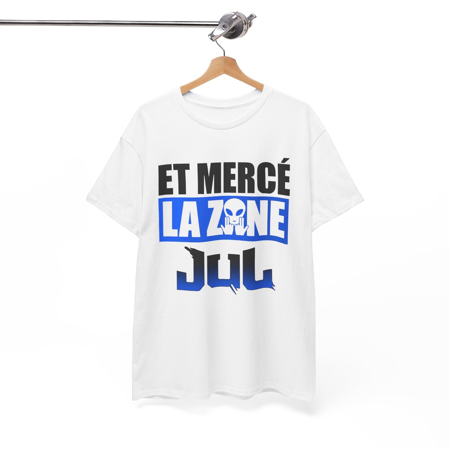 T-Shirt Merci La Zone Humour Rap Français Homme – Design Urbain Style Marseille – Tee Shirt Streetwear Fan Musique Urbaine Team Team JuL
