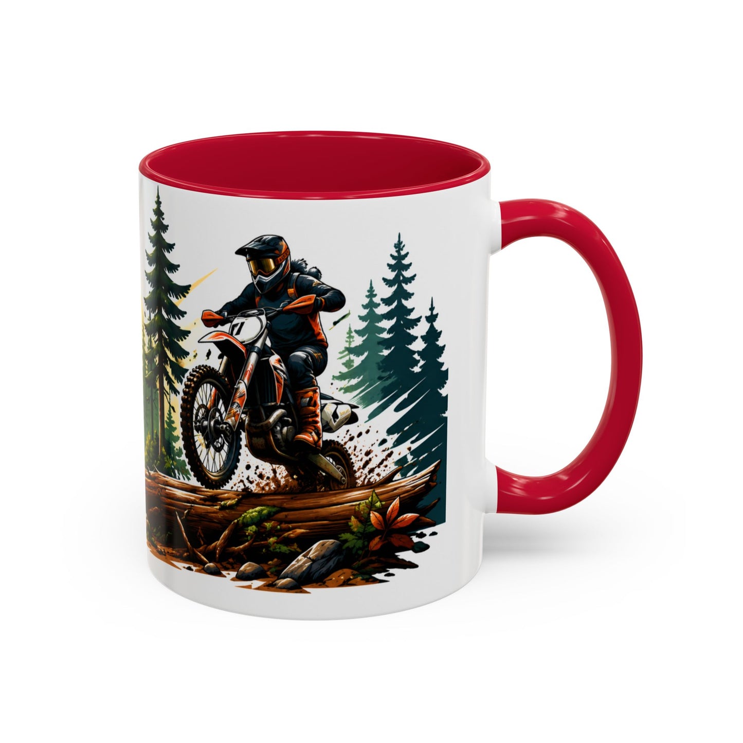 Tasse Moto Cross Enduro – Mug Pilote Motocross Tout Terrain – Cadeau Passion Moto 325ml