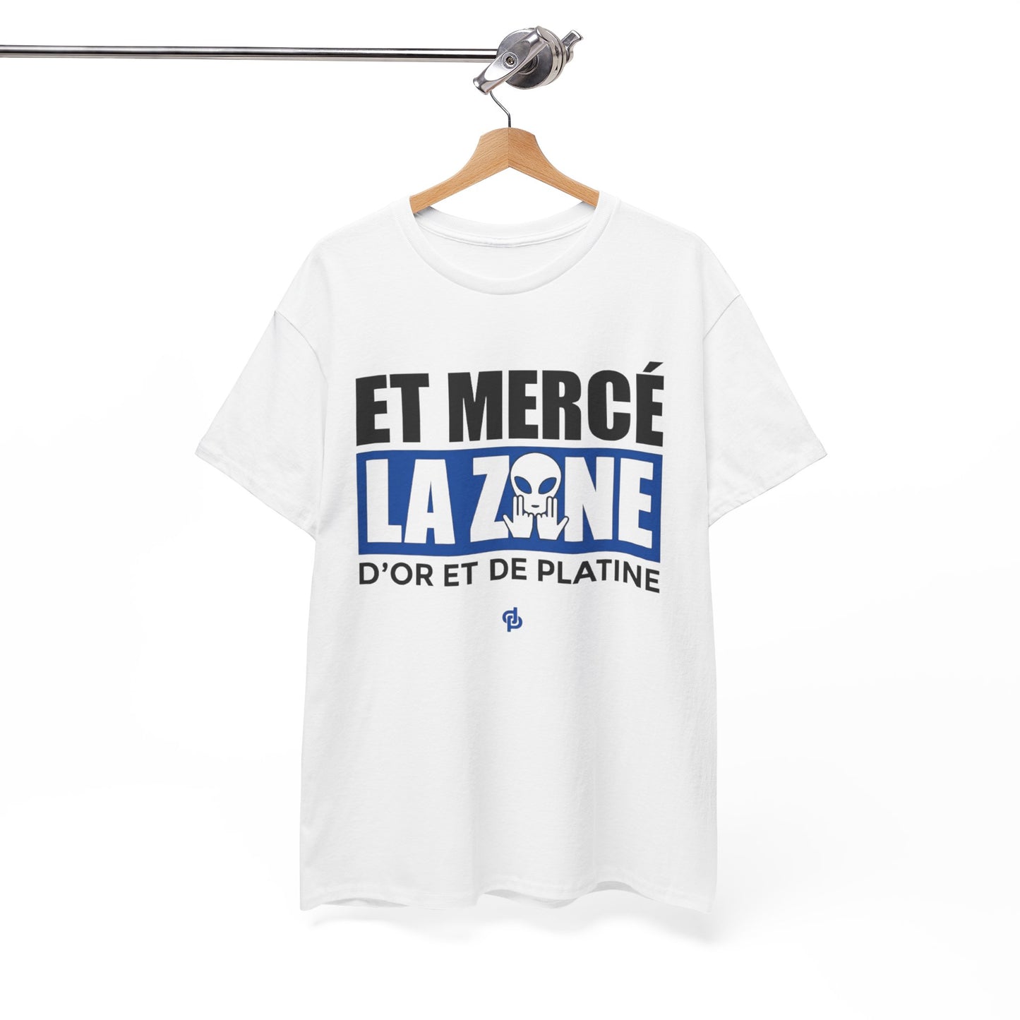 T-Shirt Merci La Zone Humour Rap Français Homme – Design Urbain Style Marseille – Tee Shirt Streetwear Fan Musique Urbaine Team JuL