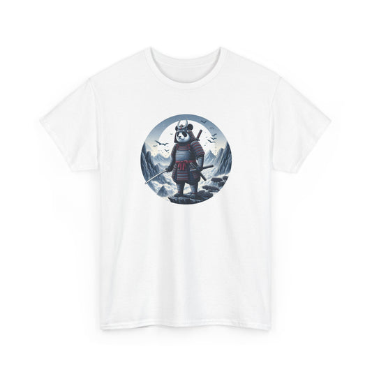 Tee Shirt Panda Samouraï Homme Femme – T-Shirt Guerrier Japonais Panda – Armure Katana Montagne – Idée Cadeau Originale