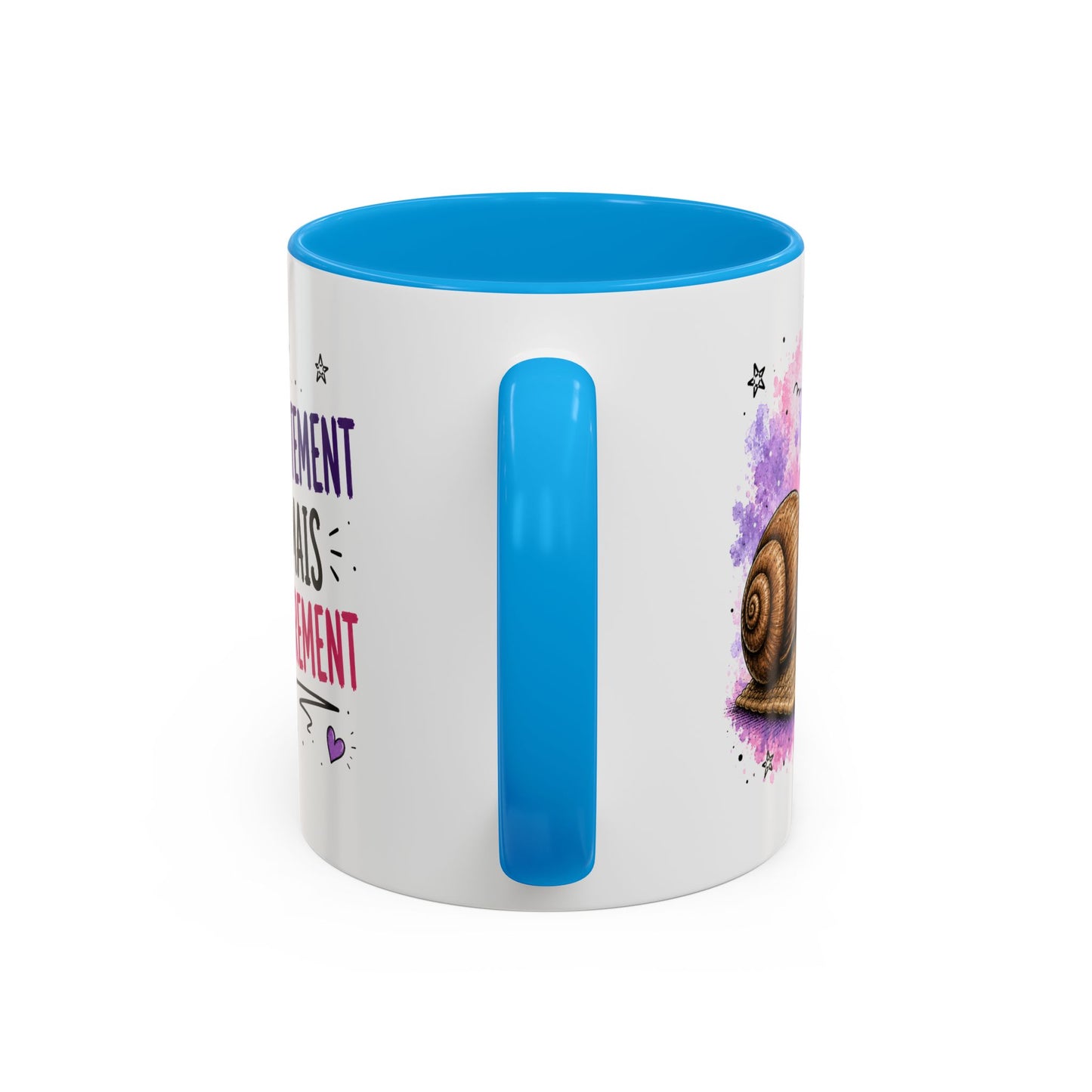 Tasse Escargot Drôle Homme Femme – Mug Lentement Mais Sûrement – Cadeau Humour Motivation 325 ml