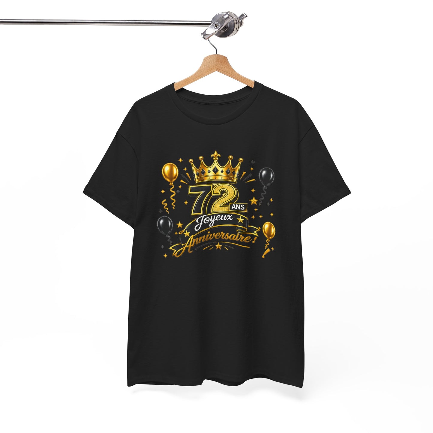 Tee Shirt Anniversaire 72 Ans Homme et Femme – Joyeux Anniversaire – Cadeau 72 Ans
