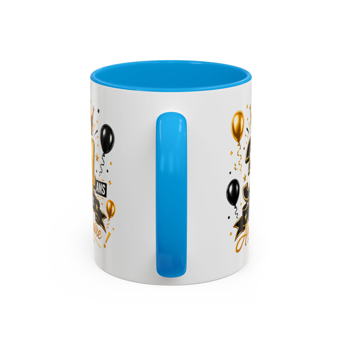 Mug Joyeux 34 Ans – Tasse Anniversaire 34 Ans – Cadeau Original pour Femme Homme – Idée Cadeau 34e Anniversaire Noir Bleu Rouge