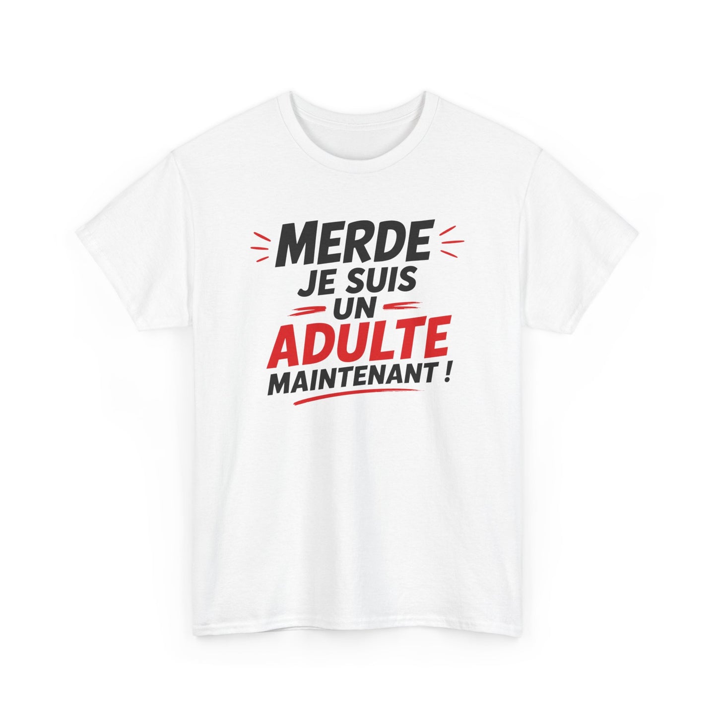 Tee-Shirt Anniversaire 18 Ans Homme Femme – Cadeau Majorité Humour – Adulte Maintenant – Idée Cadeau Jeune Adulte