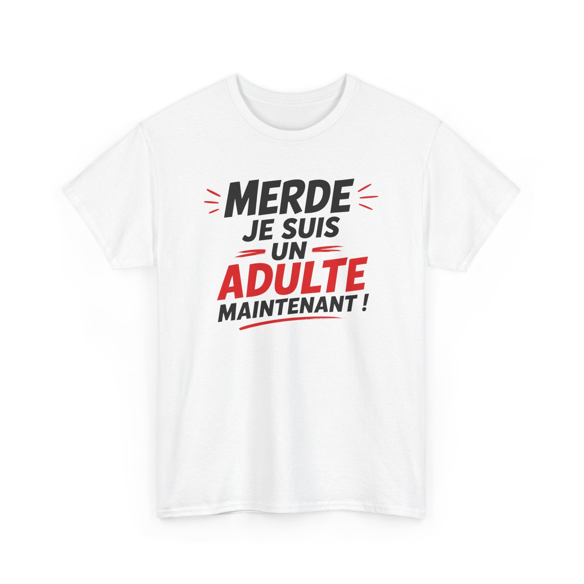 Tee-Shirt Anniversaire 18 Ans Homme Femme – Cadeau Majorité Humour – Adulte Maintenant – Idée Cadeau Jeune Adulte