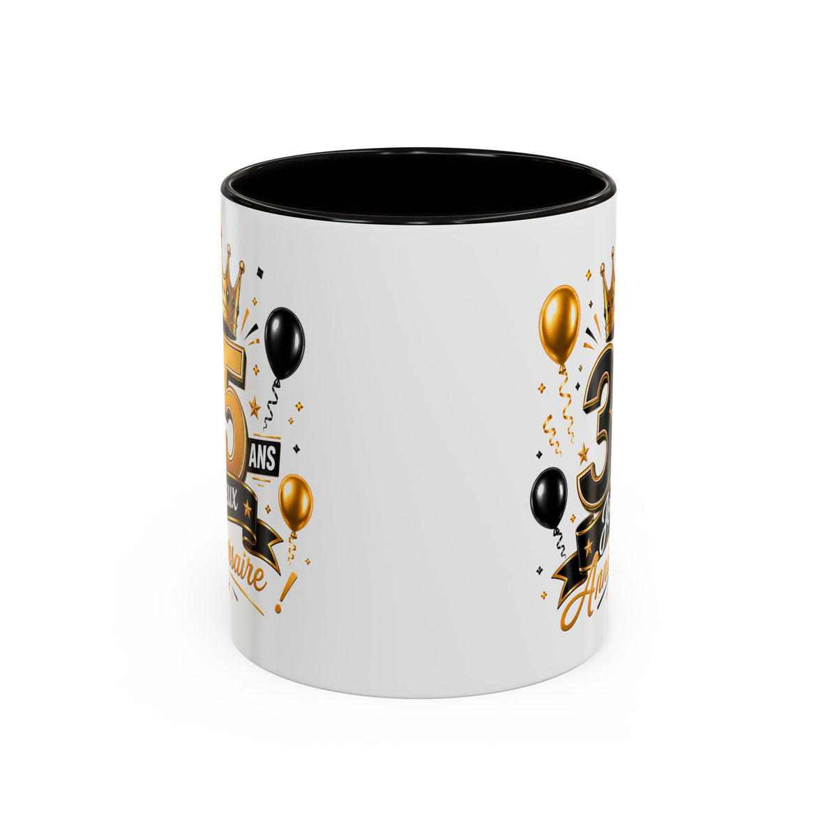 Mug Joyeux 35 Ans – Tasse Anniversaire 35 Ans – Cadeau Original pour Femme Homme – Idée Cadeau 35e Anniversaire Noir Bleu Rouge