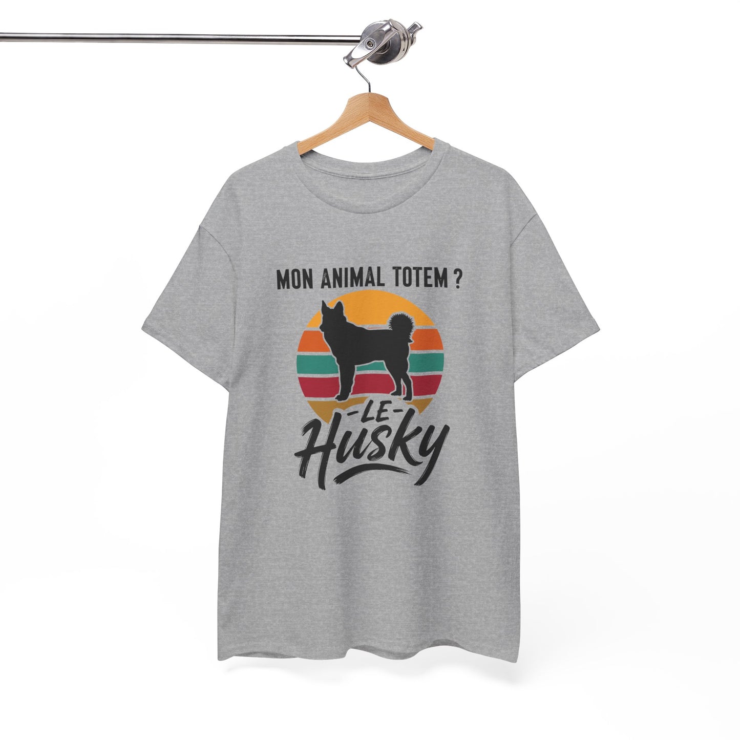 T-Shirt Husky Homme et Femme – Cadeau Amoureux des Chiens – Passion Husky Sibérien – Idée Cadeau Maître Maîtresse Chien