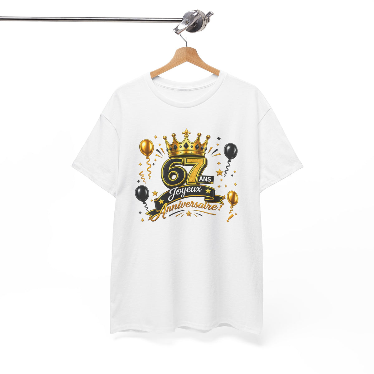Tee Shirt Anniversaire 67 Ans Homme et Femme – Joyeux Anniversaire – Cadeau 67 Ans