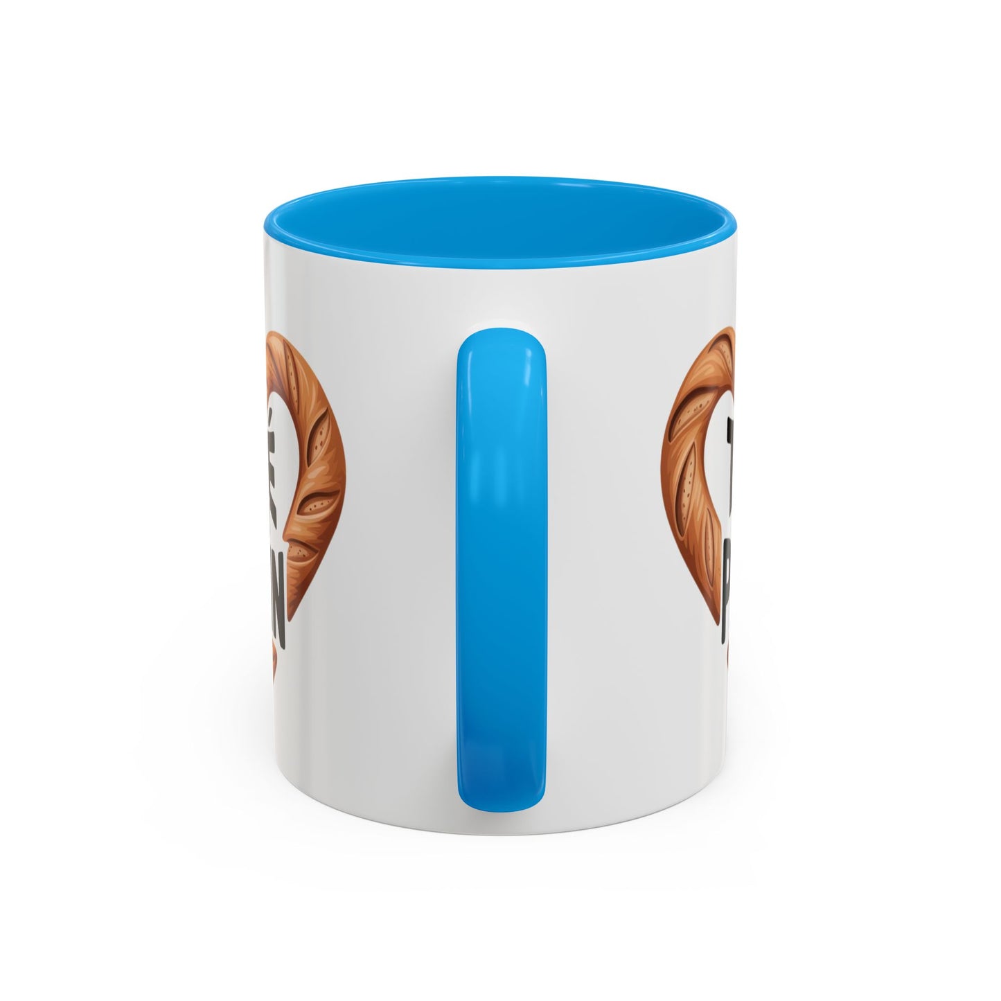 Mug T’es un Pain – Tasse Humour Boulangerie Amour Jeu de Mots – Cadeau Original Fun – Céramique 325ml Noir Bleu Rouge