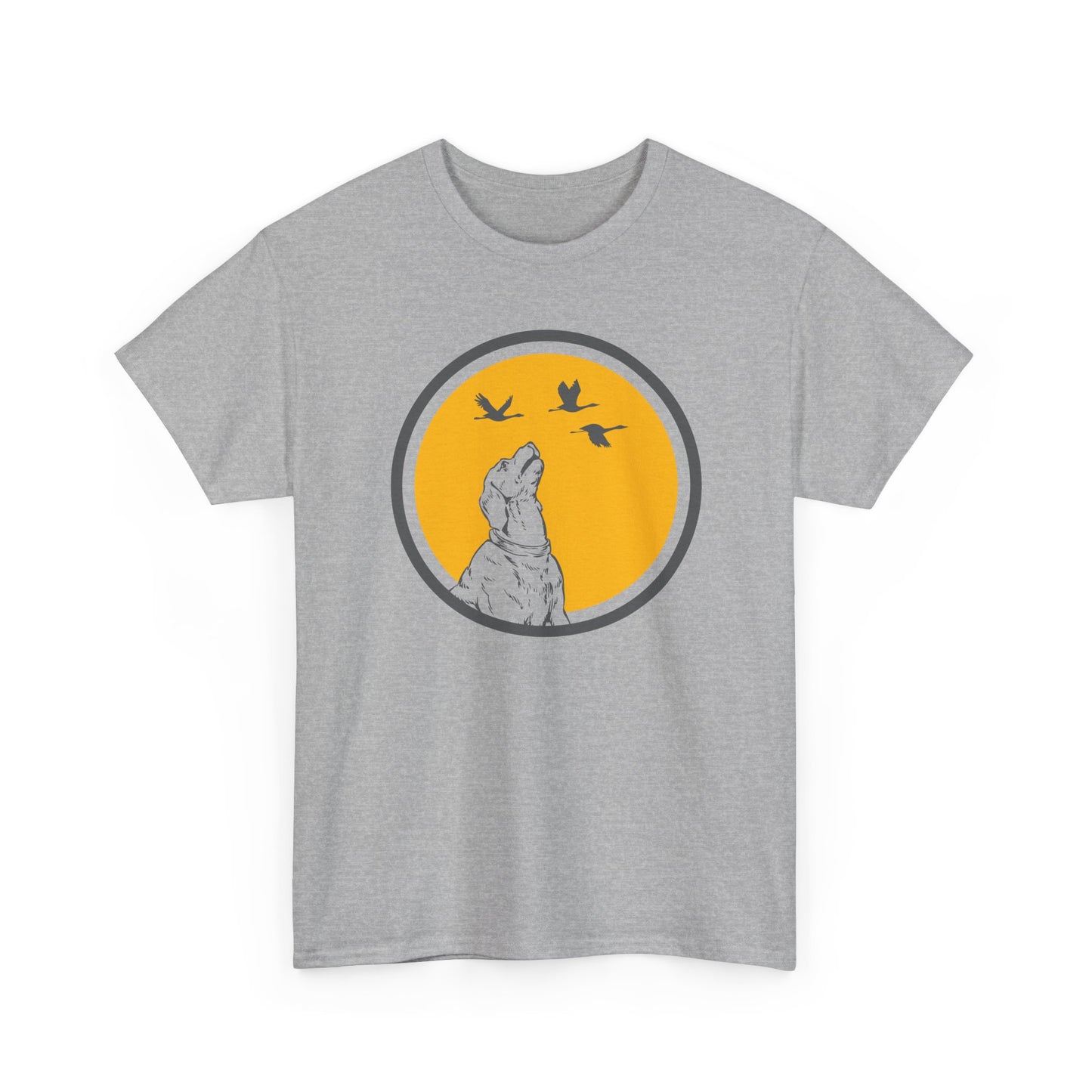 T-Shirt Chien Homme et Femme – Cadeau Amoureux des Chiens et Nature – Chien Oiseaux Plein Air – Idée Cadeau Passion Animaux