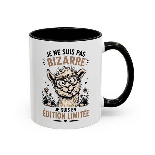 Tasse Humour Homme et Femme – Mug Drôle Lama Alpaga Animal Bizarre – Cadeau Original Amusant Anniversaire 325 ml