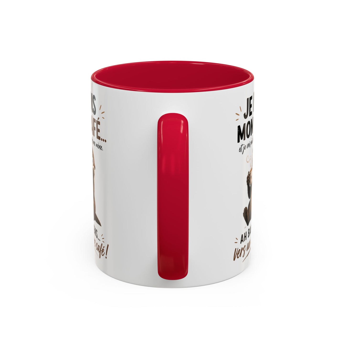 Tasse Je Bois Mon Café Et Je Vois Où La Journée Me Mène – Mug Humour Café Loutre – Cadeau Homme Femme 325ml