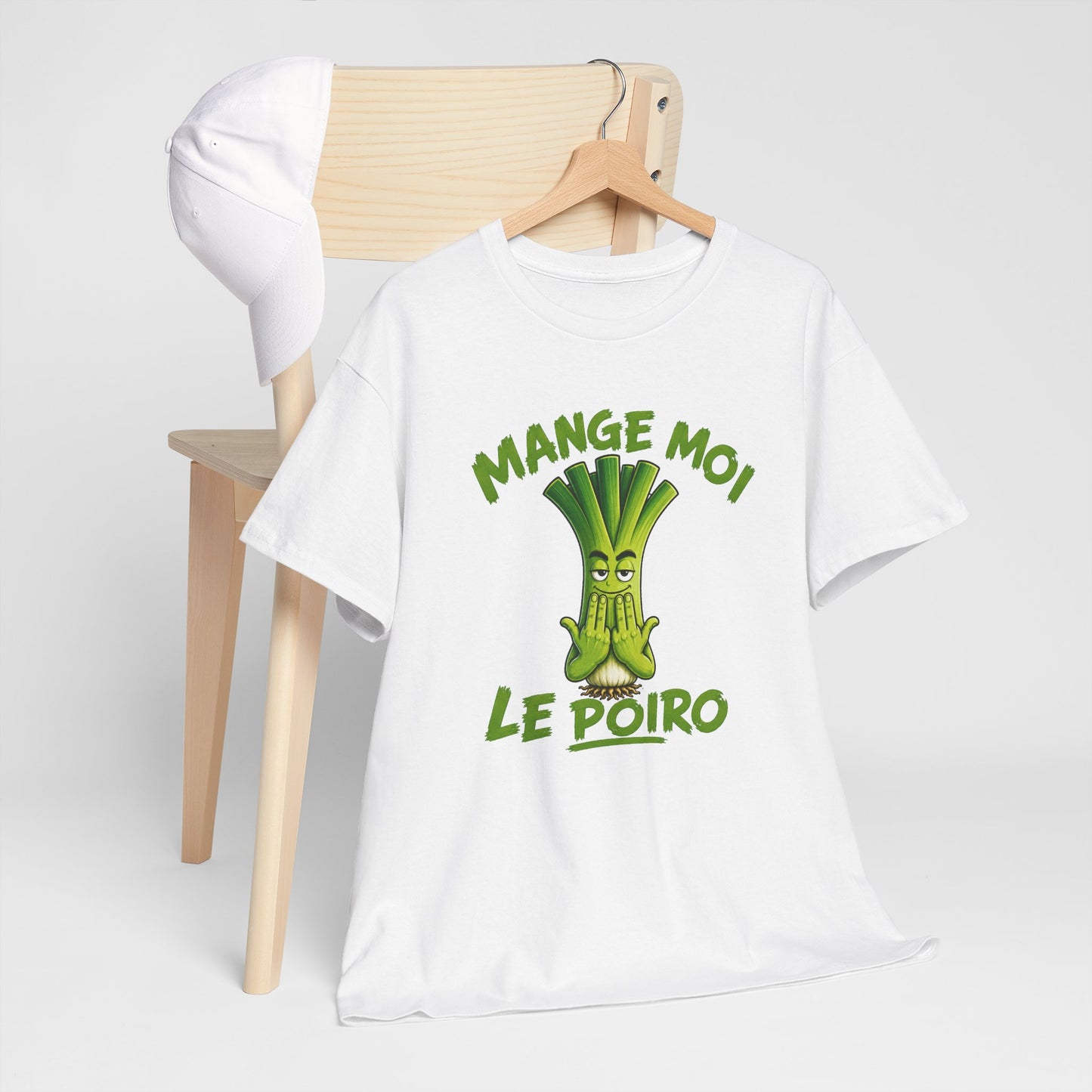 Tee Shirt Poireau JuL Humour Homme Femme – T-Shirt Drôle Légume Vert – Idée Cadeau Original