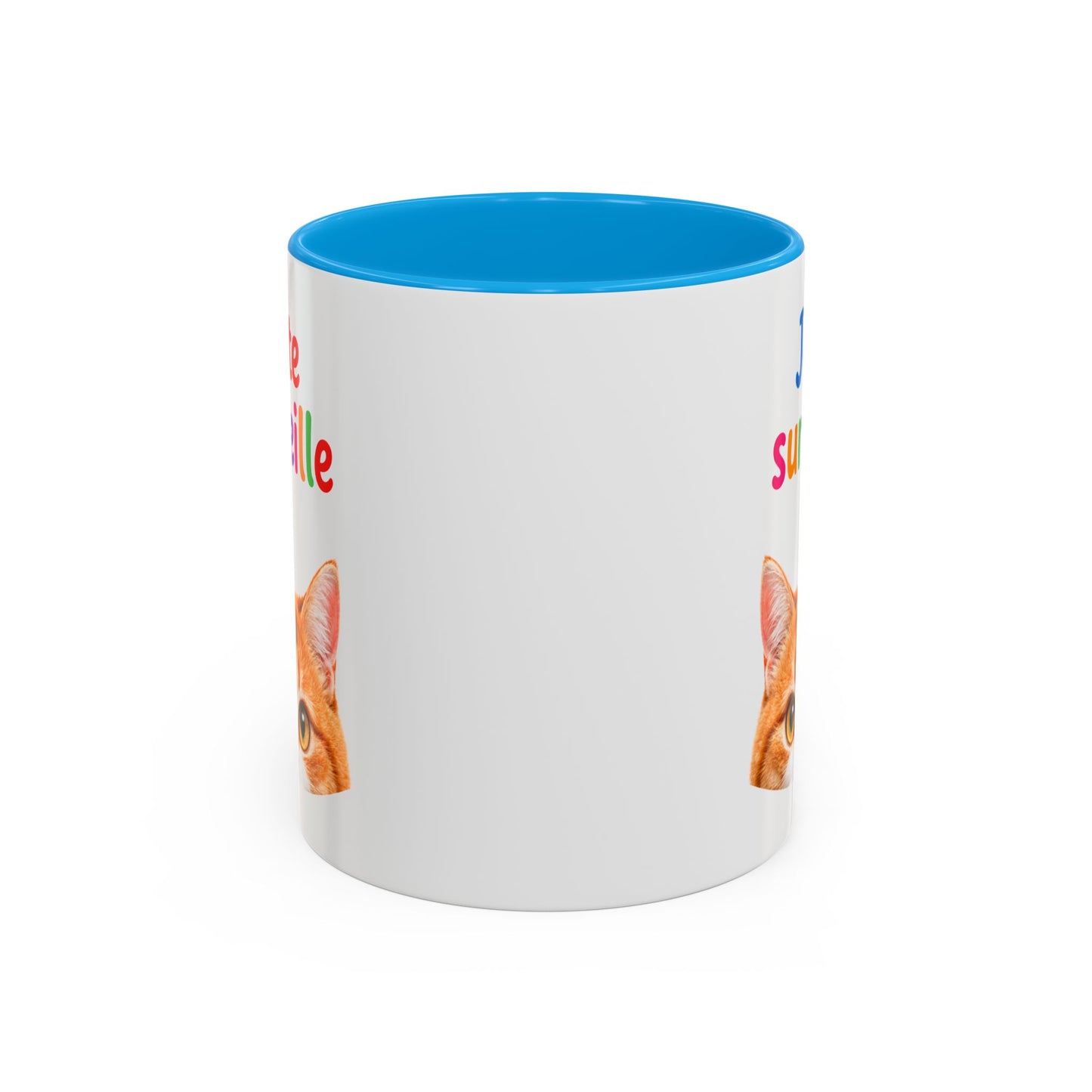 Tasse Chat Je te Surveille 325ml – Mug Céramique Humour Chat Mignon Cadeau Original Animaux