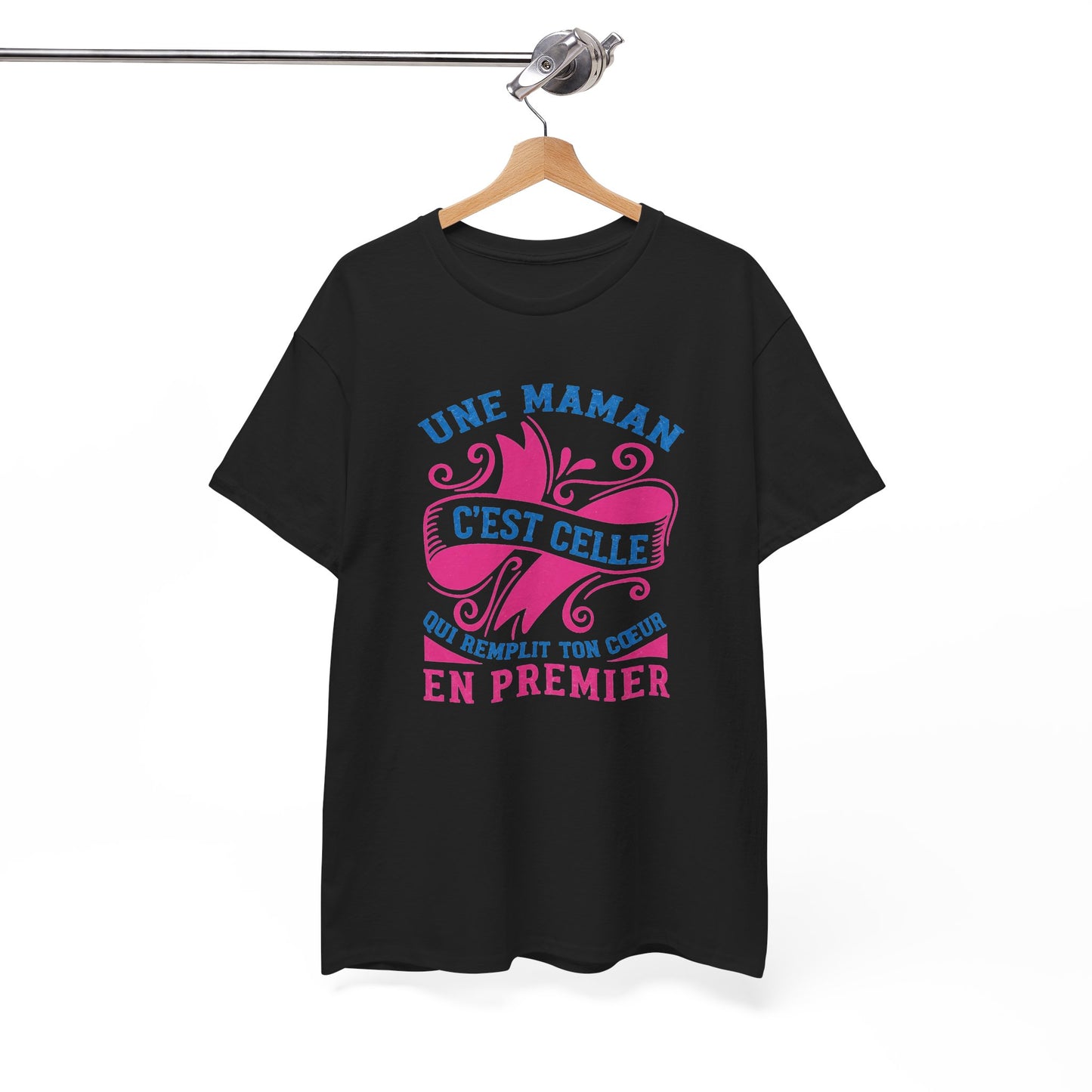 Tee Shirt Femme Maman Mère Amour Famille Cœur Idée Cadeau Anniversaire Fête des Mères