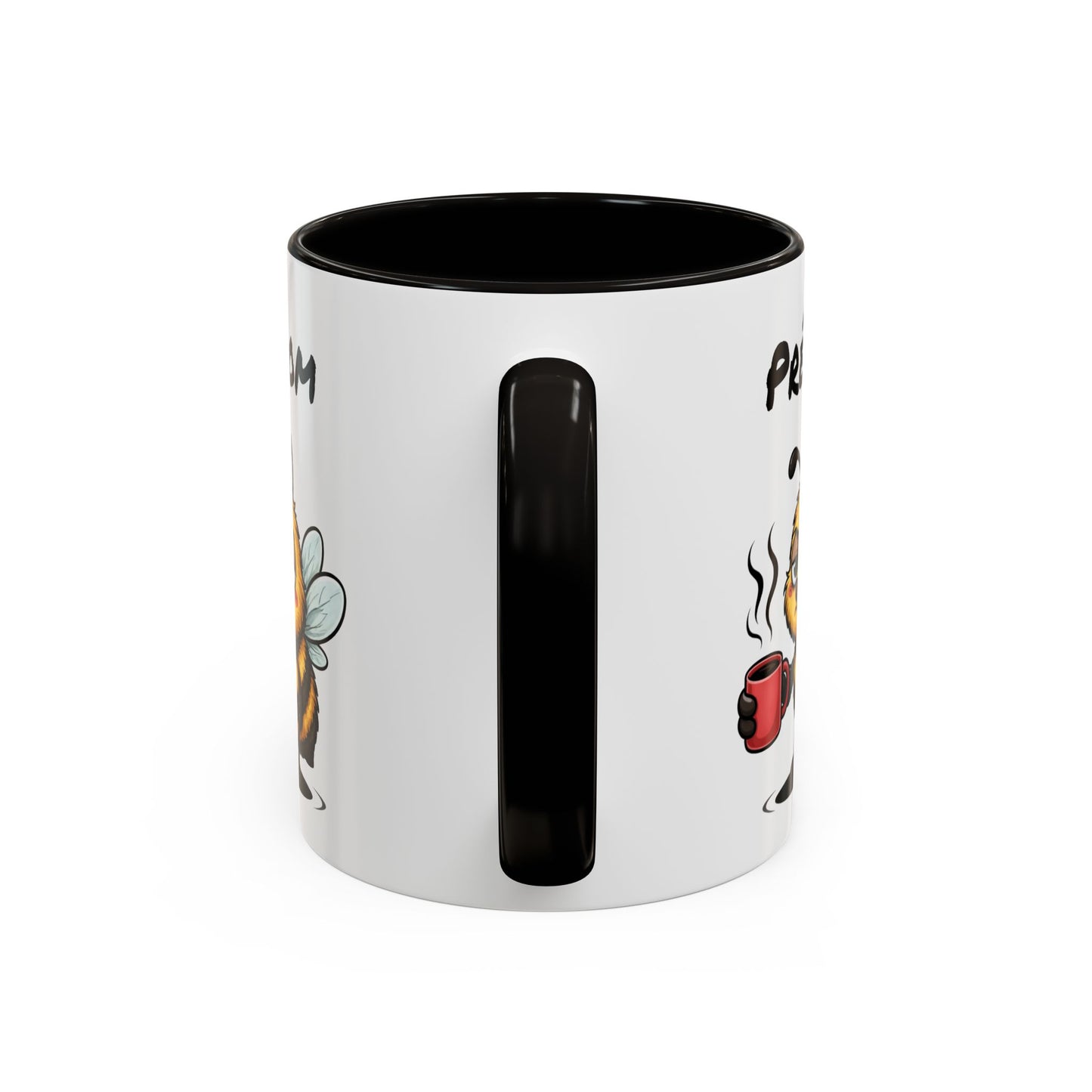 Tasse Abeille Café Personnalisable 325ml – Mug Céramique Humour Fatigue Réveil Prénom Cadeau Original