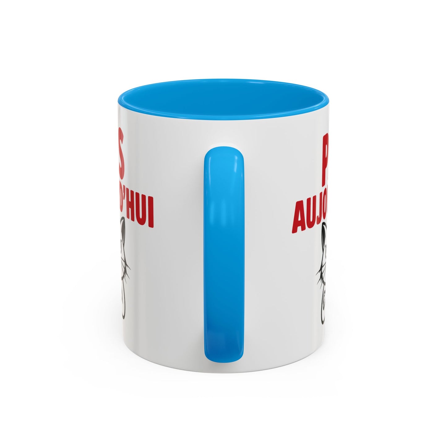 Mug  Chat Humoristique Pas Aujourd’hui – Tasse Café Drôle Anti Motivation – Cadeau Humour Bureau 325ml