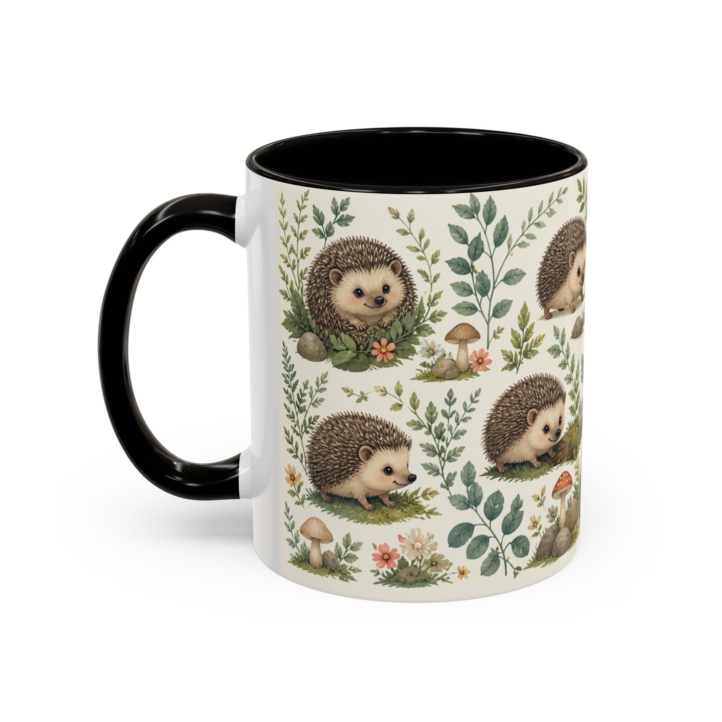 Tasse Hérisson Mignon – Mug Nature et Forêt – Design Animalier Doux et Aquarelle – Céramique 325ml
